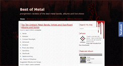 Desktop Screenshot of bestofmetal.com